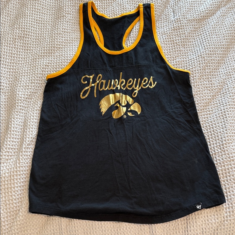 Black and Gold Iowa Hawkeyes Tank Top